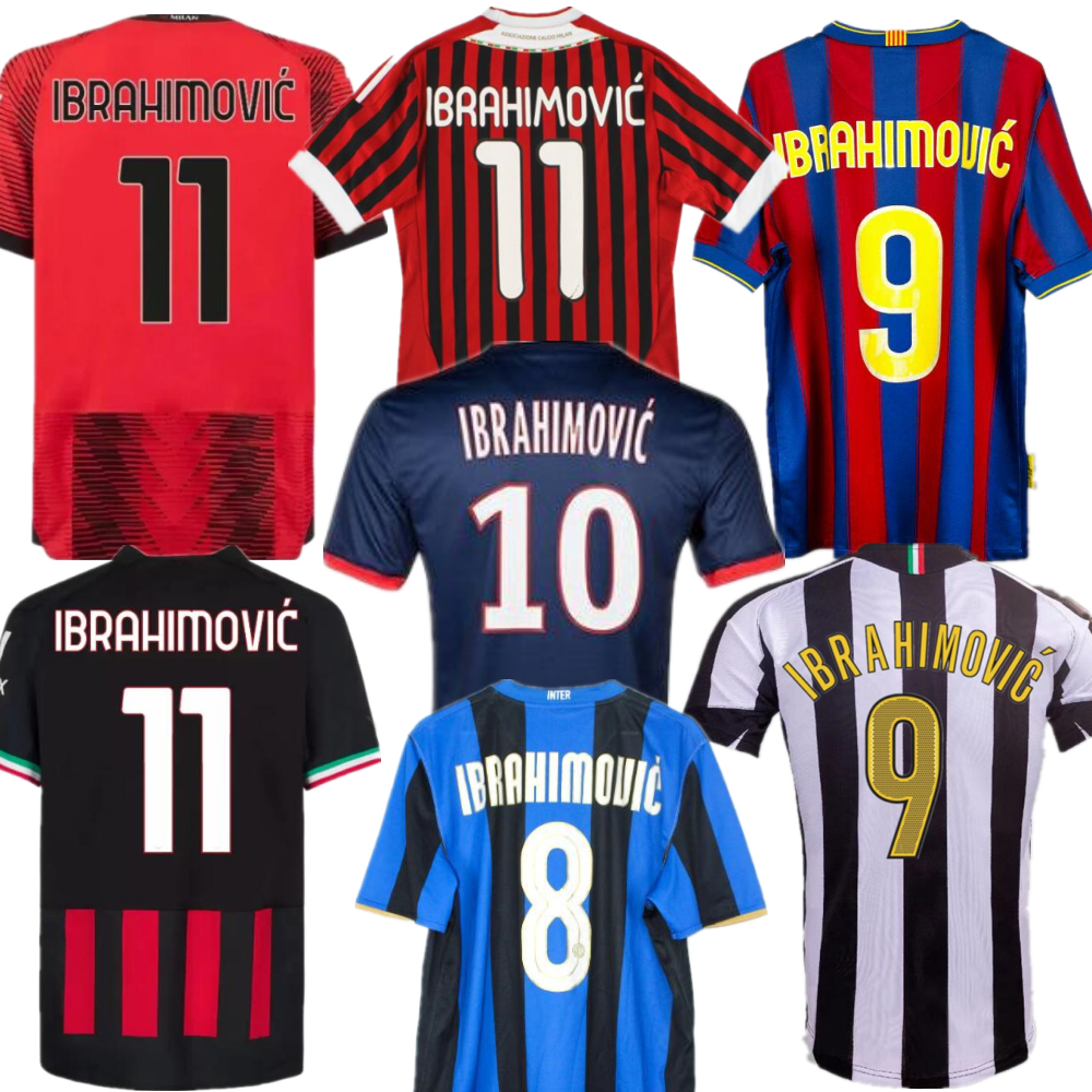 

Ibrahimovic Soccer Jerseys 23 24 mIlan retro football shirt 11 12 classic Football Shirts Barca 09 10 vintage Kit, 22-23 4th