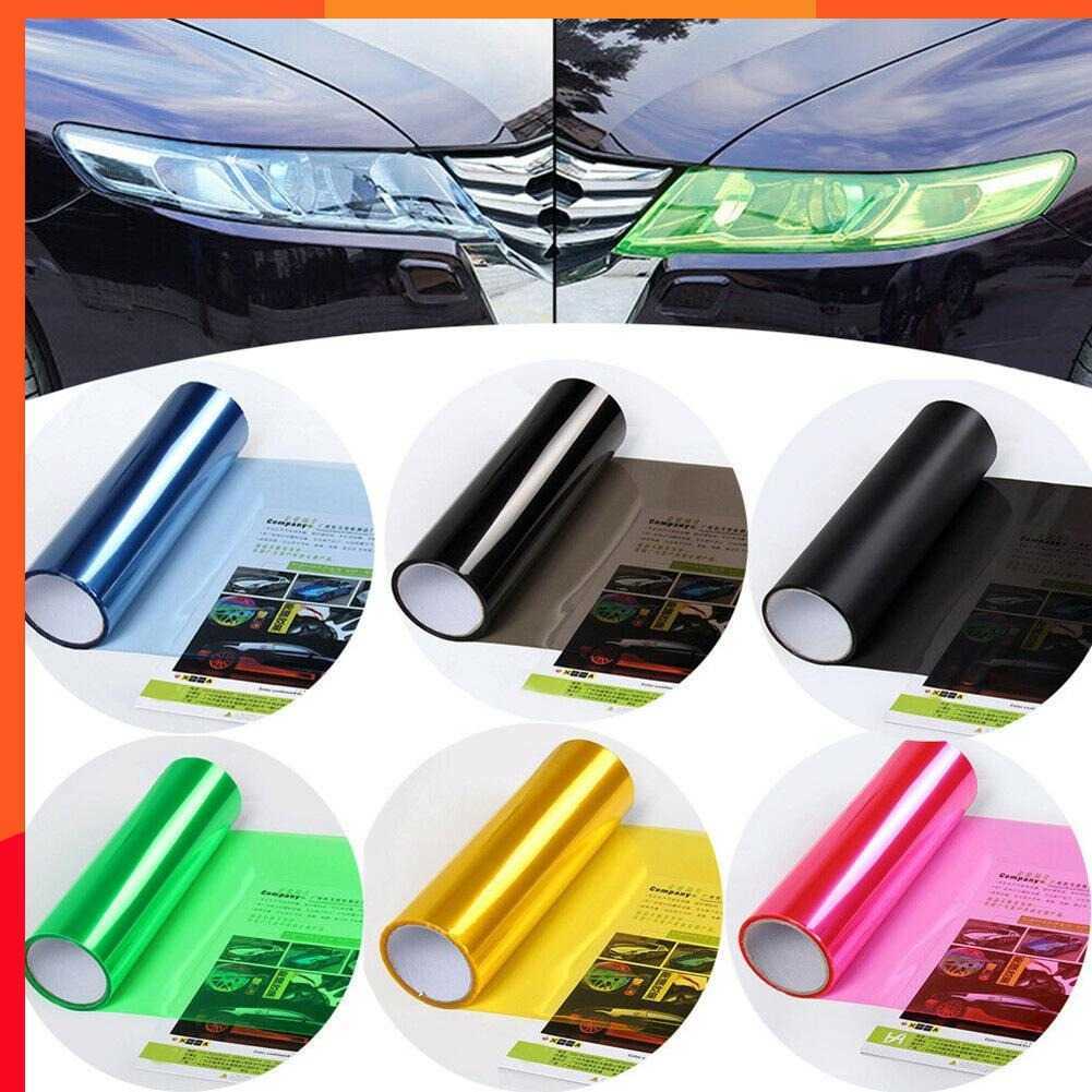 

New 30*60cm Car Light Headlight Taillight Tint Vinyl Film Sticker Sheet Fog Light Rear Lamp Matt Smoke Film