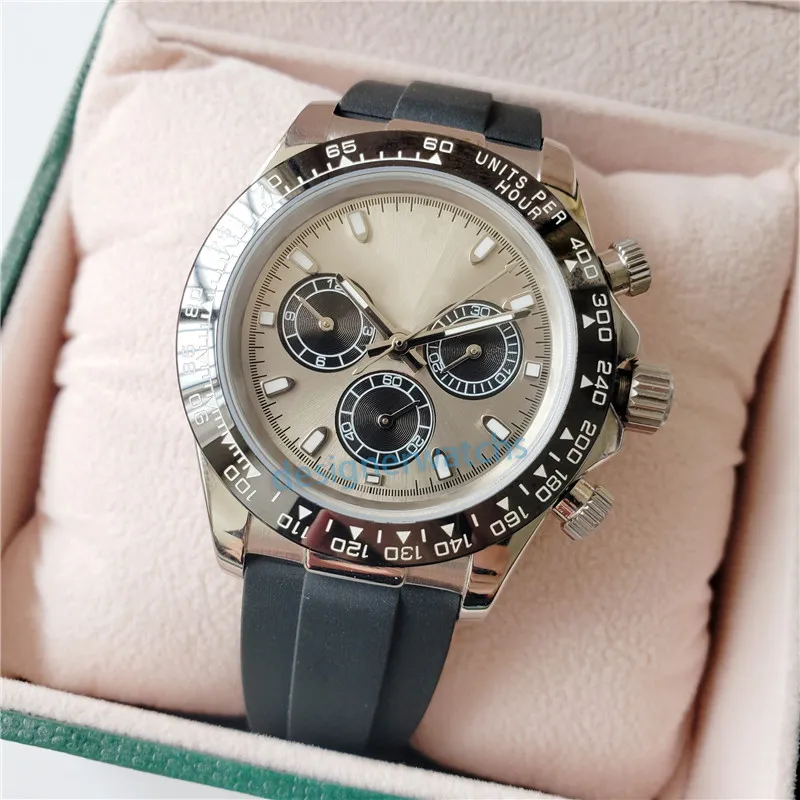 

Mens Luxury High Quality Designer Watch Automatic Mechanical Rubber Band Fashion Mens Watch 40MM Waterproof Sapphire Glass Business Watch, Colour 1