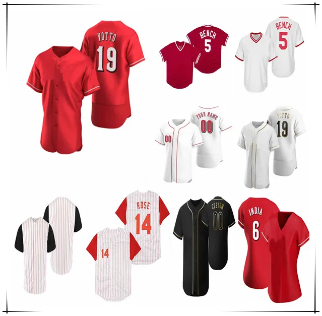 

Cincinnati''Reds''Custom Baseball Kyle Farmer Jersey Hunter Greene Joey Votto Johnny Bench Aristides Aquino Senzel Brandon Drury Lodolo Moran Women, Men flexbase white gold