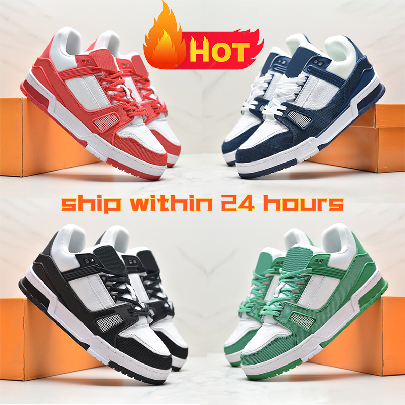 

Designer 2023 top men running shoes Logo Embossed Trainer womens Sneaker sky blue yellow red denim triple white grey pink mens shoe trainers women sneakers with logo, 07 white grey