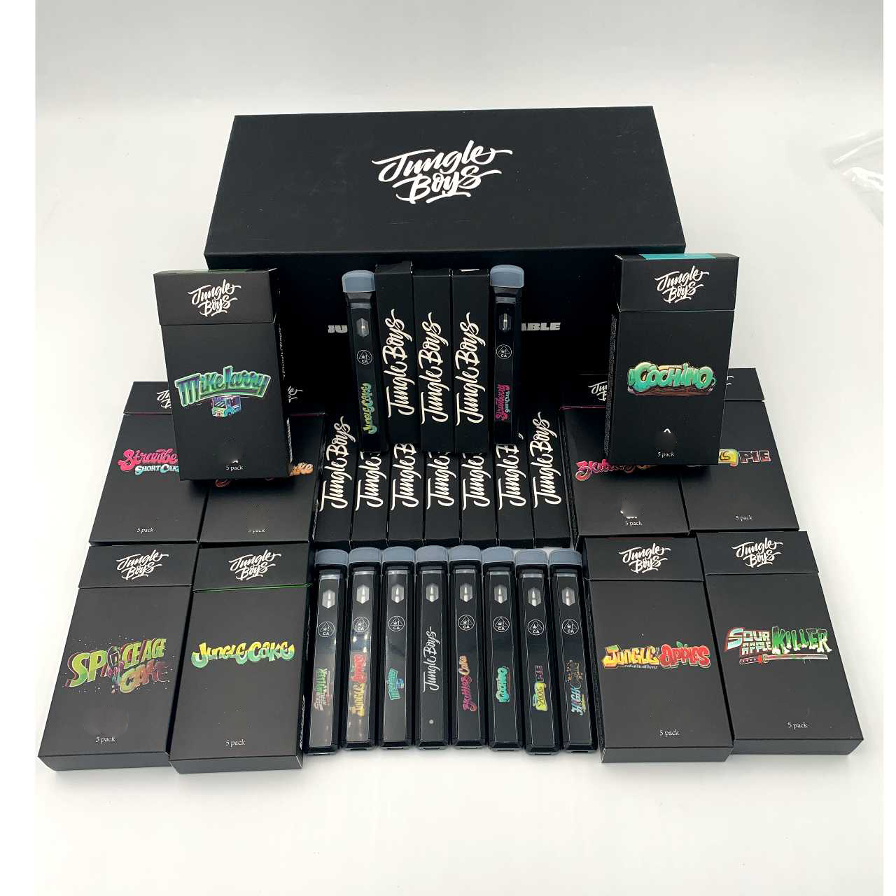 

Colourful Jungle boys Disposable Vape Pens Cigarettes 1.0Ml Ceramic Coil Pod empty 280Mah Rechargeable Battery Vapes For Thick Oil 10 Flavors
