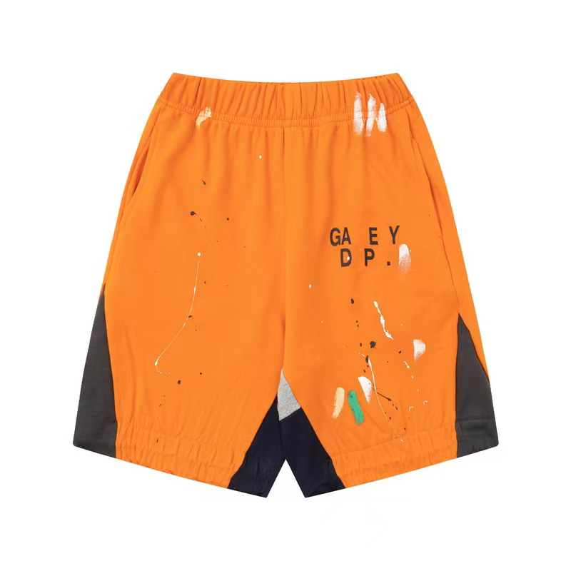 

High quality mens womens shorts designer swimming gym mesh embroidery pure cotton hand-painted graffiti ink splashing antique copper letter print WWOH