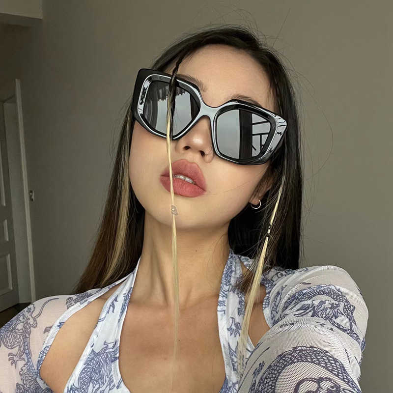 

Sunglasses Frames 2023 new pra series hot girl style women's ins big frame street shot concave sunglasses