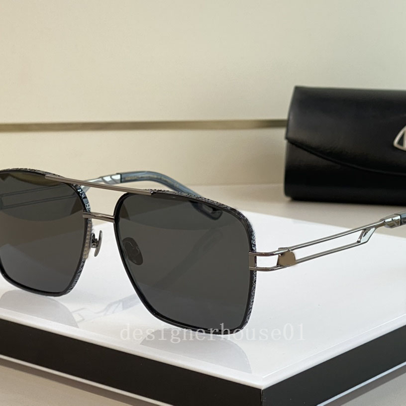 

Fashion designer top men's boutique 18k metal oval frame sunglasses for men and women outdoor street photography sunglasses for drivers business sunglasses