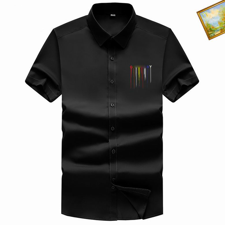 

Luxury Designer Mens Casual Shirt Mens Classic Mix and Match Checker Print Fashion Brand Spring Summer Polo Neck Short Sleeve Embroidered Business Shirt Ghy, Indianred