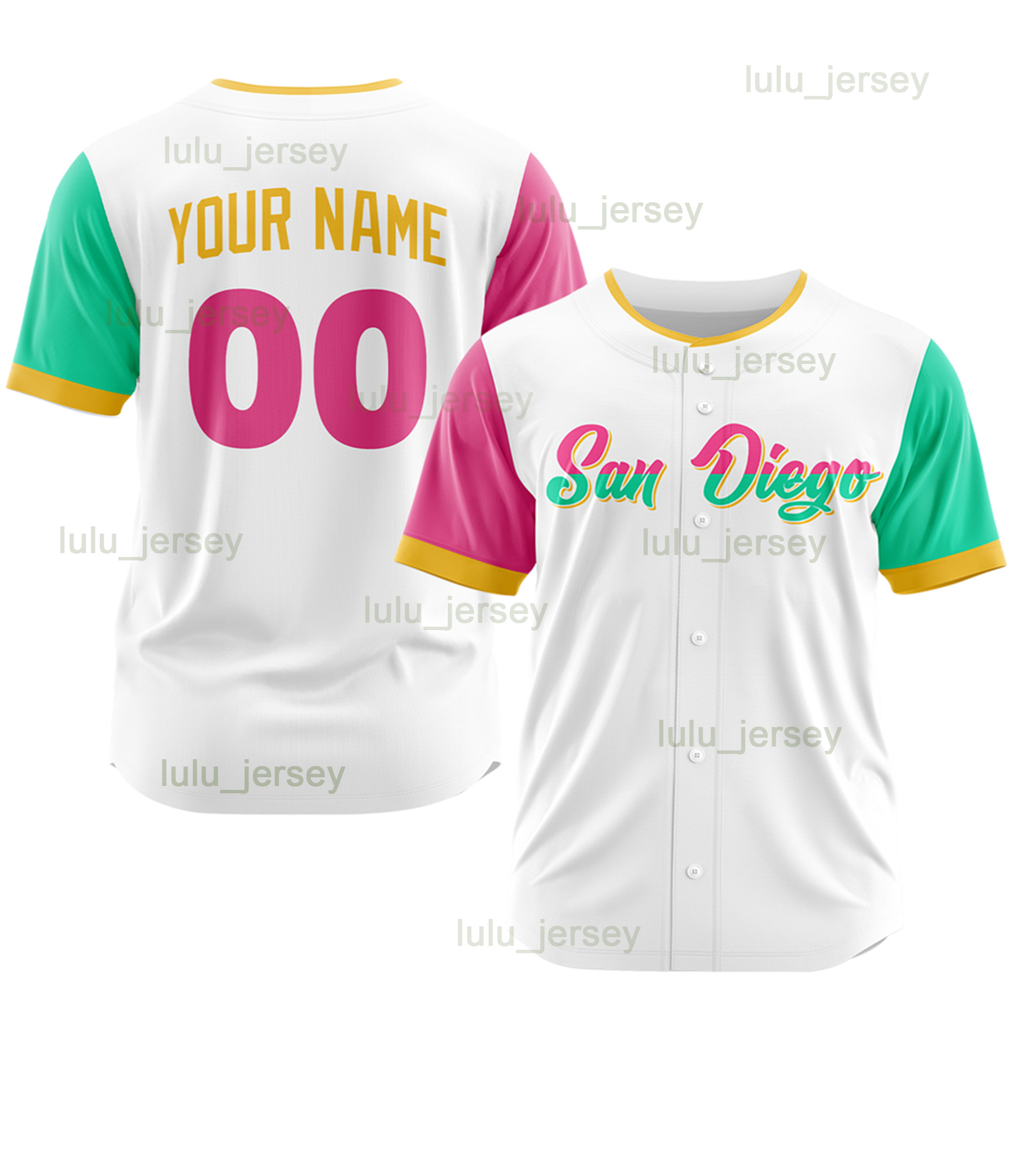 

New San Diego Baseball Jersey Fashion City Blue t-Shirt College/Team Uniform for Men Women Youth Fans, Color 1