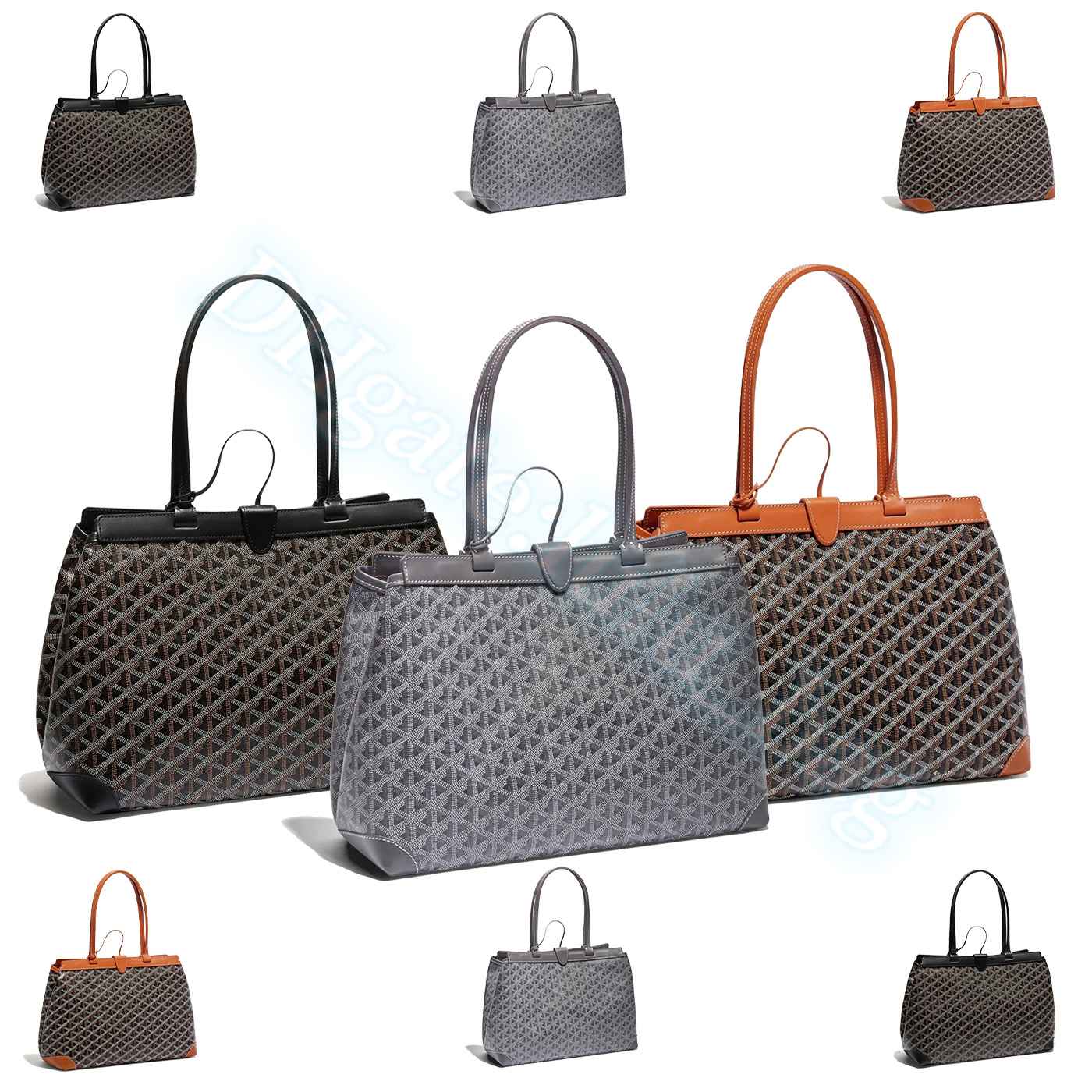 

mens High quality Goya Bellechasse Biaude PM bag luxury Womens Designer handbags tote Shoulder summer beach bags Genuine leather gym crossbody clutch cosmetic bag, Grey