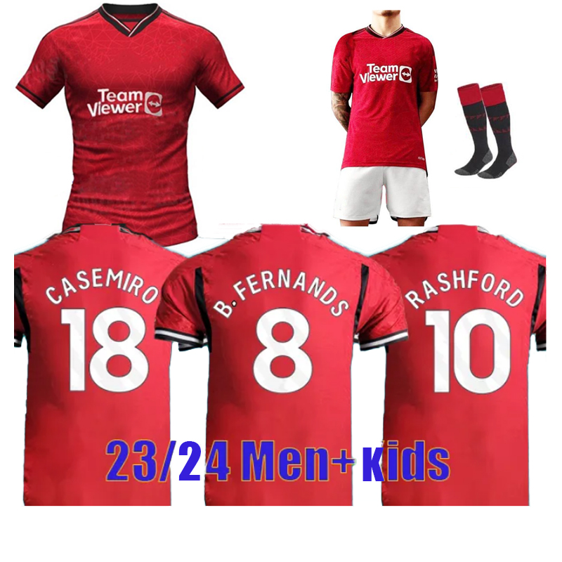 

SANCHO 23 24 Manchester soccer jerseys fans & Player version RASHFORD SHAW 2023 2024 football shirt utd Home Away Third MARTIAL B. FERNANDES Mens Adult kids Tops Kits, Home with patch (fans)