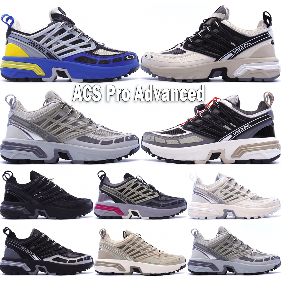 

Top ACS Pro Advanced Trail Running Shoes For Men Women France Designer Street Market Vanilla Lunar Rock Safari Outdoor Hiking Sneakers Size 36-45, #09 safari