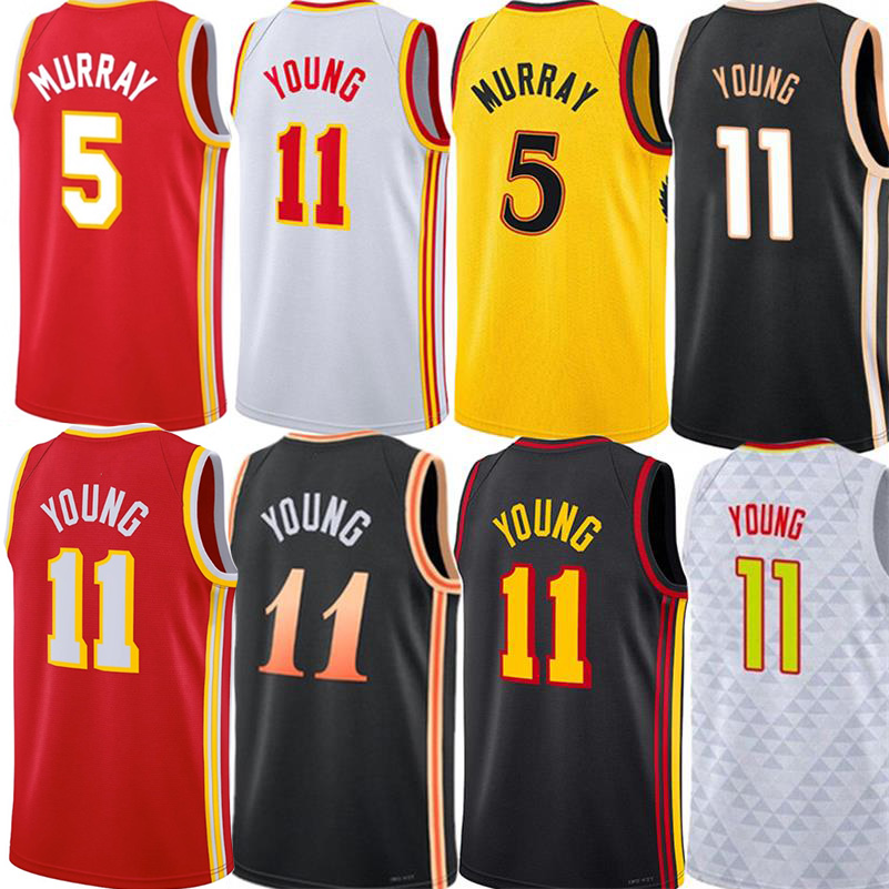 

Trae 11 Young Atlan Hawk Basketball Jerseys Dejounte 5 Murray Jersey Clint Capela Bogdan Bogdanovic De Andre Hunter AJ Griffin Onyeka Okongwu Jalen Johnson Custom, Color 8