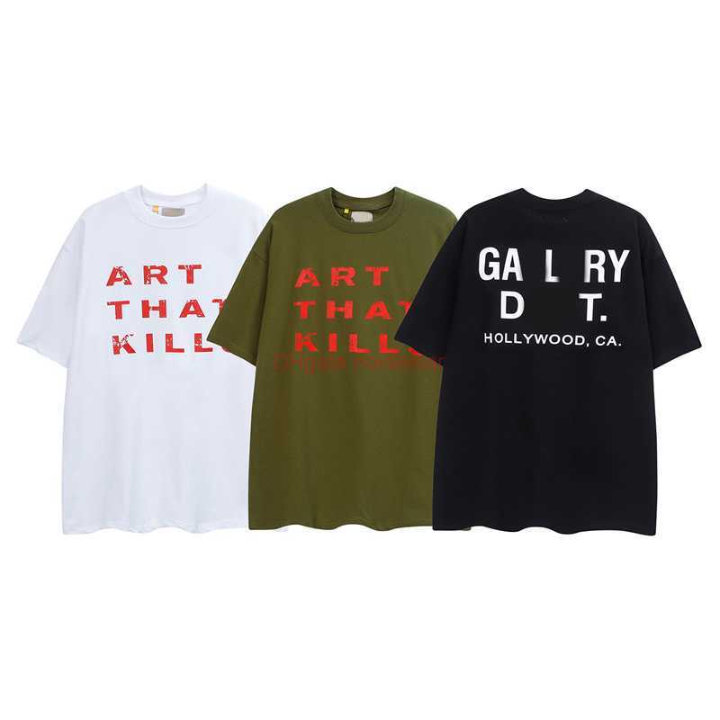

23SS Tees Galleries T Shirt Mens Women Designer T-shirts Galleries cottons Tops Man S Casual Shirt Luxurys Clothing Street Shorts Sleeve Clothesv