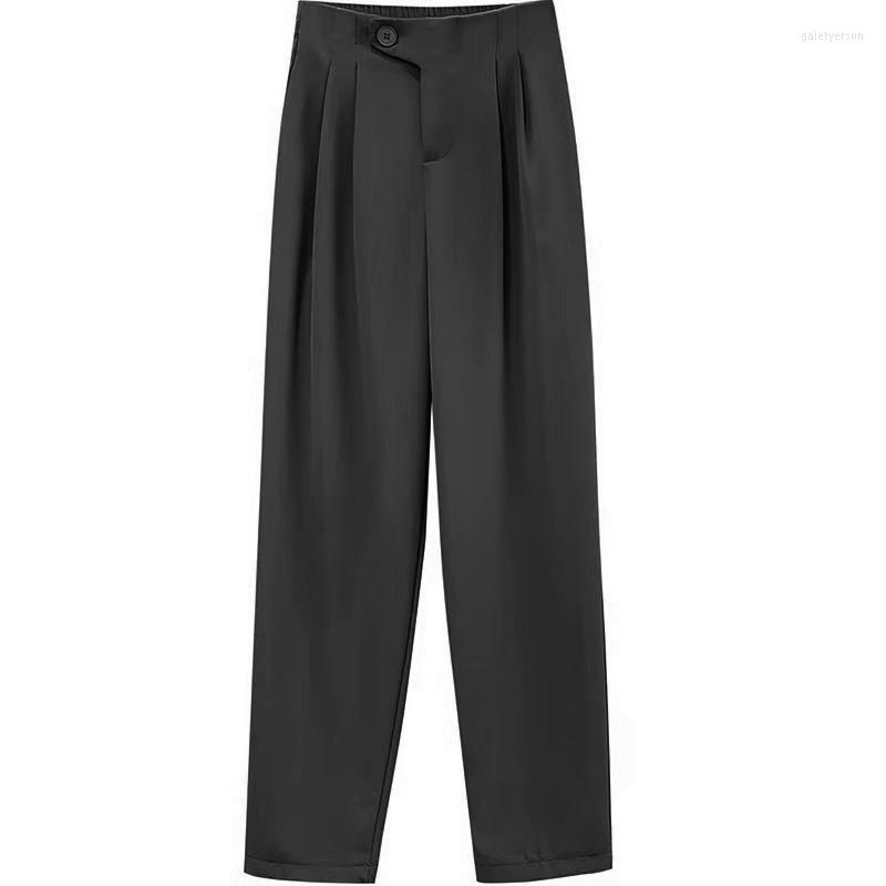 

Stage Wear Women's Latin Dance Practice Clothes Stretch High Waist Pants Adult Cha Rumba Dancewear Ballroom Trousers, Black