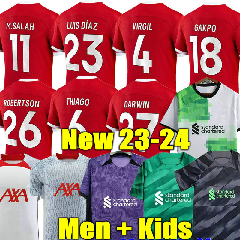 

Mac Allister 23 24 GAKPO soccer jerseys LiverP00L 2023 2024 HOME AWAY football shirts men kids kits uniforms camiseta maillot de foot tops tee summer third goalkeeper, Gk kids