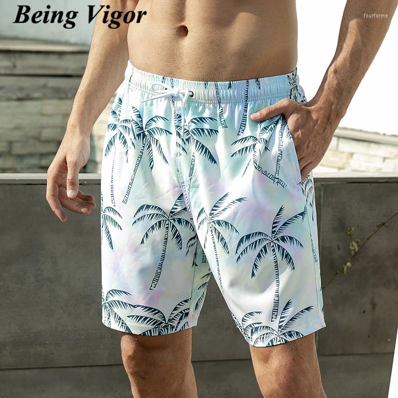

Men's Shorts Being Vigor Full Printed Mens Beach Short Summer Quick Dry Men Board Surfling Swimming Trunks Briefs Mesh Lining Bermuda, Green23