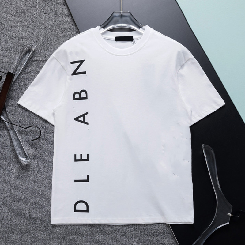

Mens Womens T Shirt Short Sleeves T-shirts Side Letters Printed 2023 Designer Italy Brand Luxury Tshirts Summer Casual Tees Shirts Tops for Mens Womens 100% Cotton