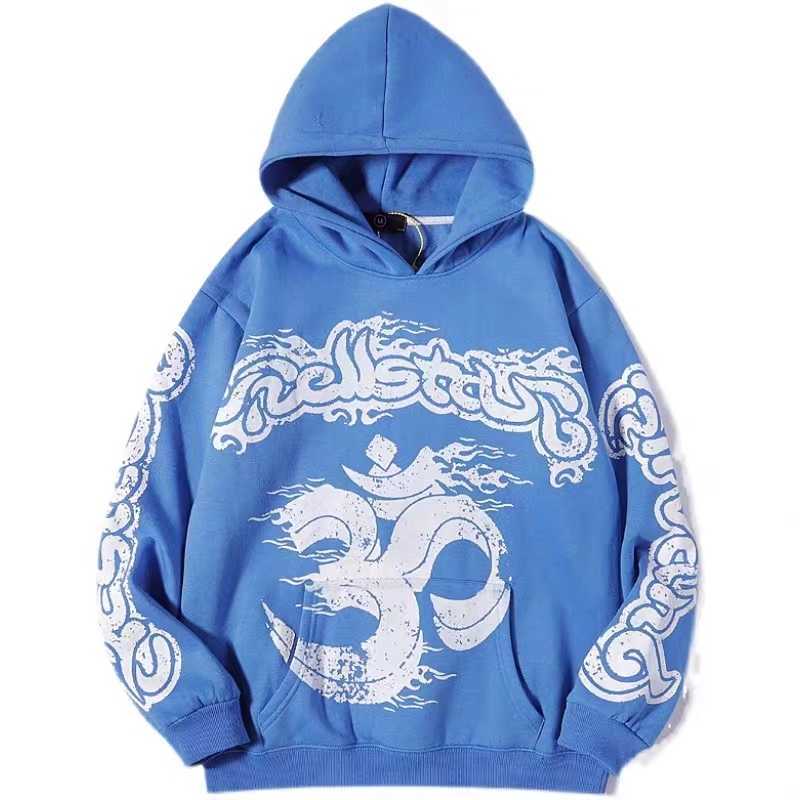 

Hellstar Hoodies Men' Sweatshirts High Street Fleece Y2K Hooded Graphic Harajuku Stranger Things Oversize Lose Warm Pullover Sweatshirts Loose Hip Hop Hoody
