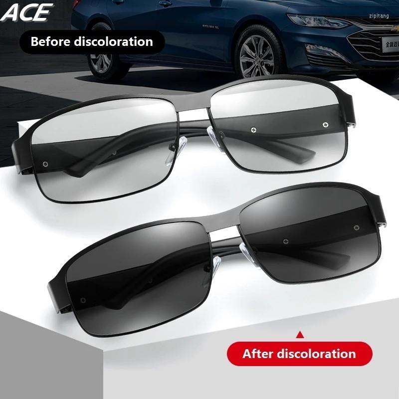 

Sunglasses ACE Men's Pochromic Polarized Men Driving Chameleon Sun Glasses Change Color Shades For Man Day And Night UV400