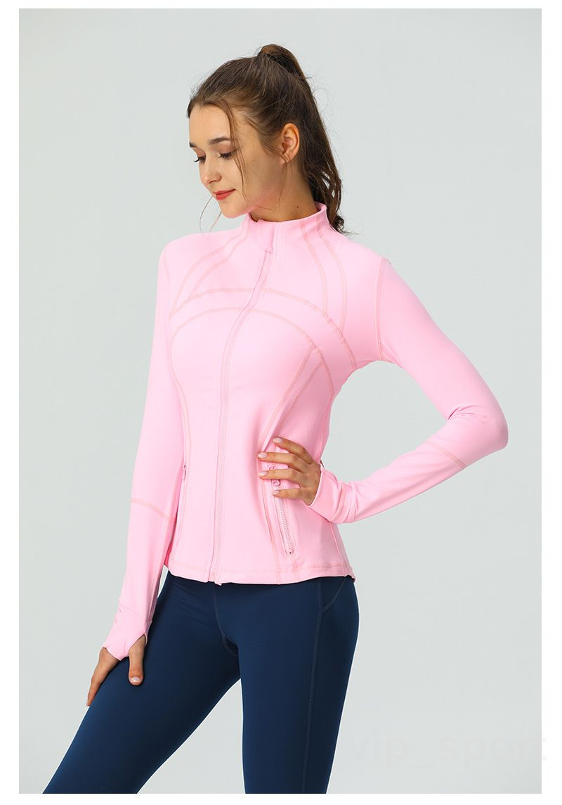 Align Lu Define Yoga Women Jacket Long Sleeve Sports Coat Exercise Outdoor Fitness Jackets Solid Zip Up Athletic Sportswear Quick Dry Gym Activew-image-933894413