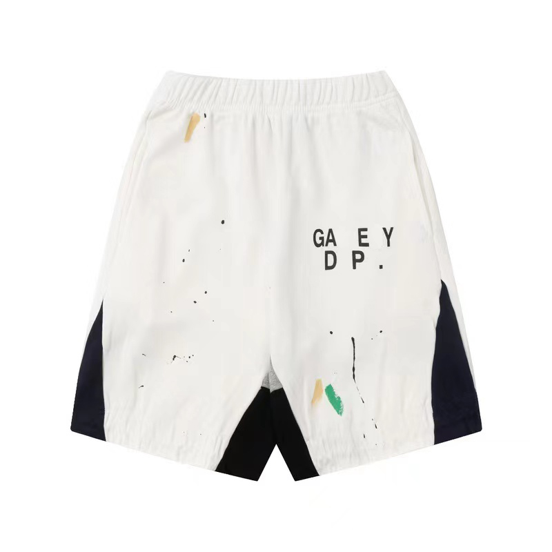 

High quality mens womens shorts designer swimming gym mesh embroidery pure cotton hand-painted graffiti ink splashing antique copper letter print XC7M, 26