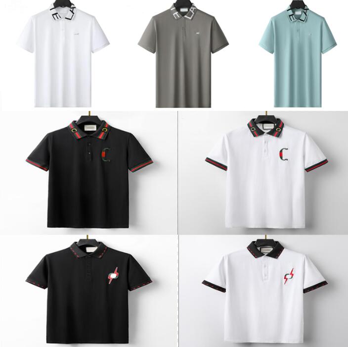 

Mens Designer Polo Shirts Luxury Polos Casual Mens T Shirt Snake Bee Letter Print Embroidery Fashion High Street Man Tee #001, 11