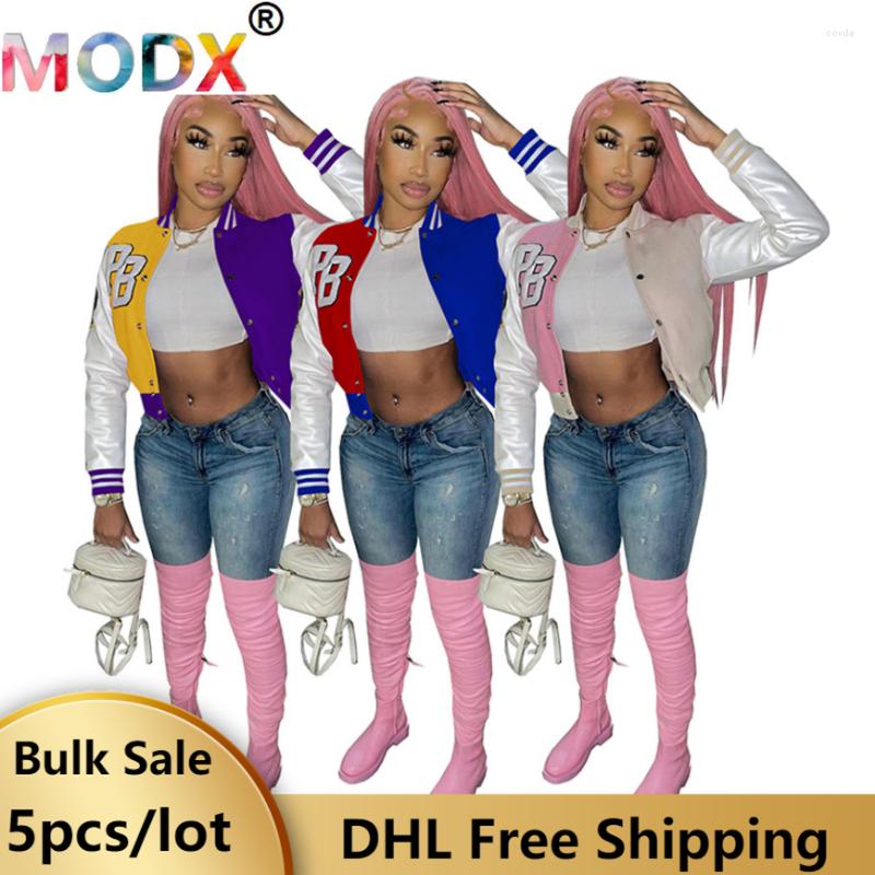 

Women's Jackets Long Sleeve Women Print Fall Sports Baseball Cardigan Coats Fashion Outwear Tops Female Single Breasted Sweatshirts 6839, Mix color