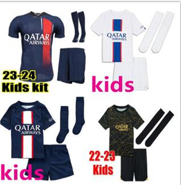 

2023 2024 PARIS Soccer Jerseys home away MBAPPE SERGIO RAMOS 22 23 24 Maillots de football shirt VERRATTI Jersey kids kit uniforms psgs enfants maillot foot, 22/23 third no socks