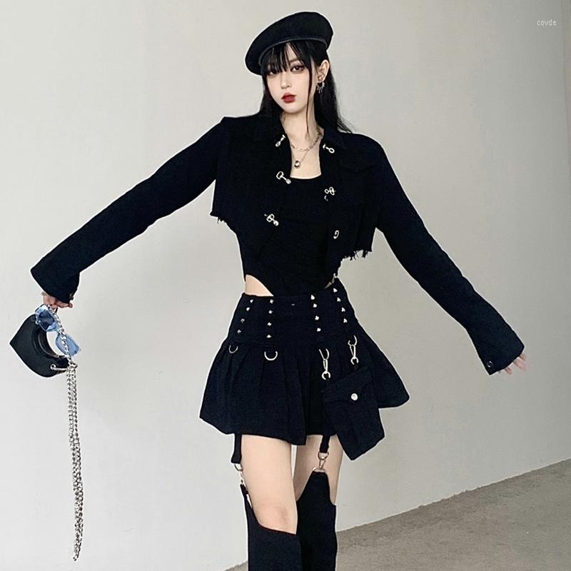 

Women' Jackets Womens Short Jeans 2023 Fashion Trends Hip Hop Streetwear Teenage Girl Batwing Sleeve Design Denim Crop Top Goth Clothes, Denim jacket
