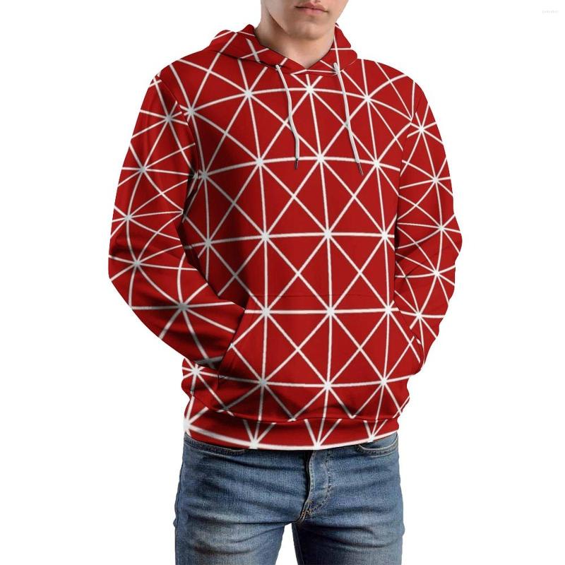 

Men' Hoodies Nordic Lines Red Loose Retro Stripes Modern Pullover Hoodie Male Long-Sleeve Oversize Casual Graphic Clothing, Style-12