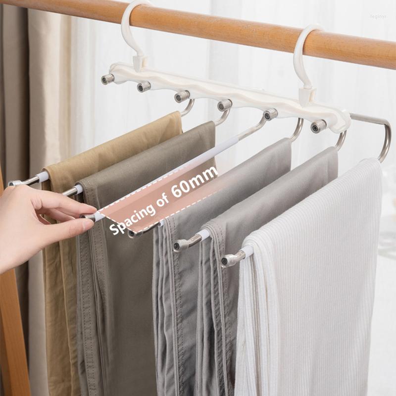 

Hangers Household Multi-functional Pants Rack Folding Trousers Hanger Clothe Storage Organizer Bedroom Closet