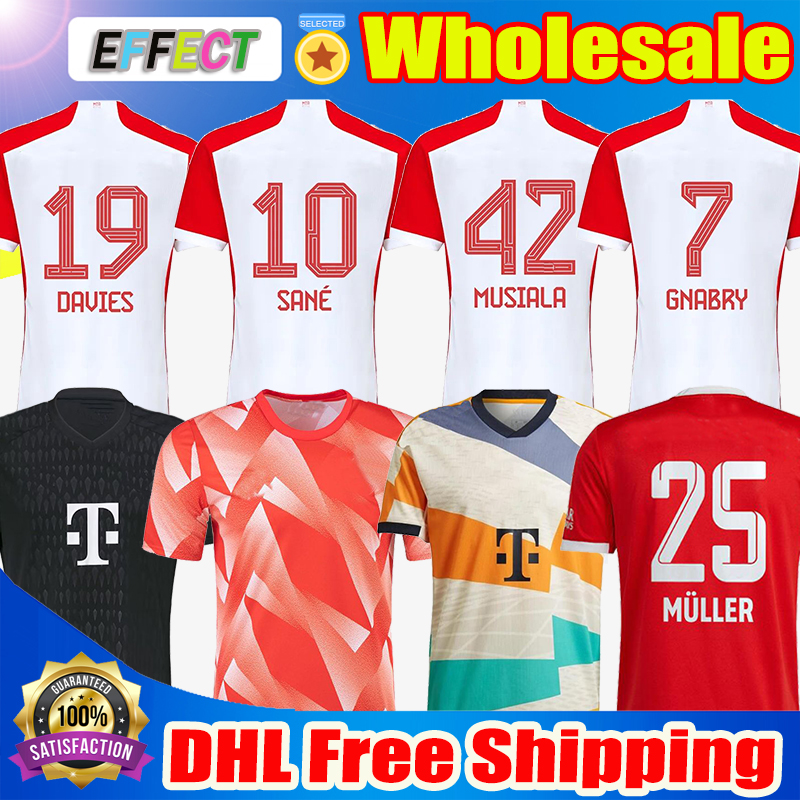 

DE LIGT Soccer Jersey 22 23 24 Fans Player MANE SANE BAYERN MUNICH GNABRY GORETZKA MULLER DAVIES KIMMICH JOAO CANCELO Neuer Football shirt Men Kids kit 2023 uniforms, Adult 23-24 pre match orange
