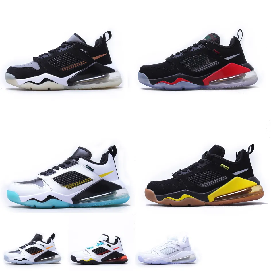 

Designer Mens jumpman mars 270 low basketball shoes air zoom max 720 sneakers Black Red Bred Pure White Grey Oreo kids lebron 19 xix tennis with box, Black grey