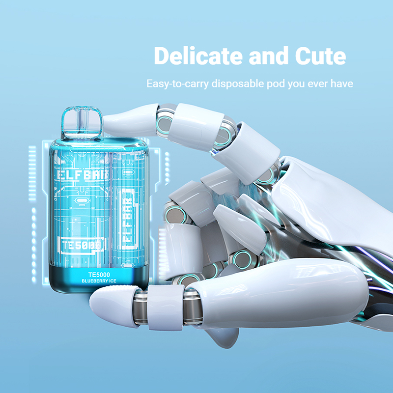 

ELF TE5000 Disposable E cigarettes 5000 Puffs Vape Pen 13.5ml Prefilled Mesh Coil Pods Cartridge 550mAh Rechargeable Battery Vaporizer esco