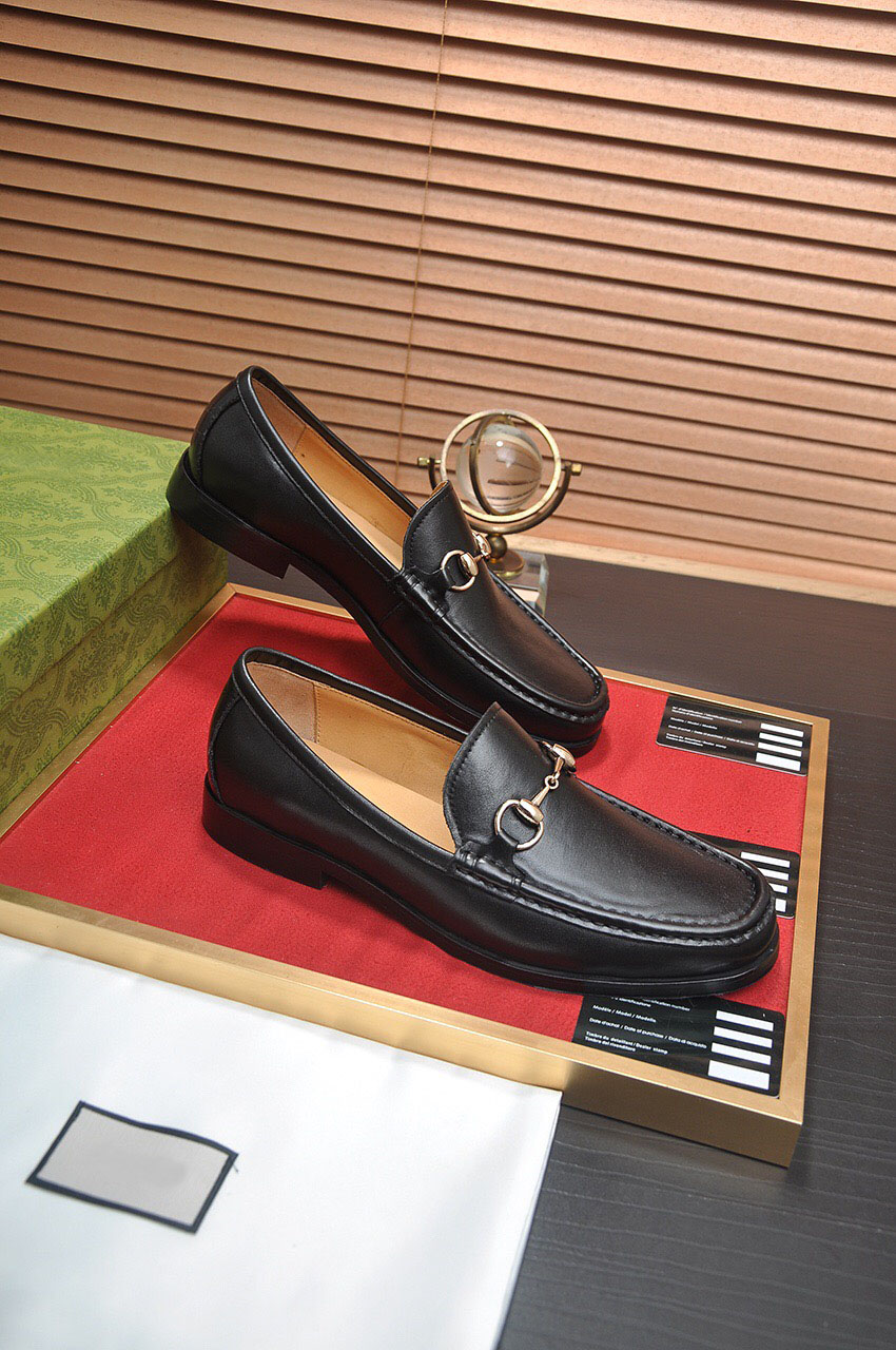 

2023 Mens Party Wedding Dress Shoes Brand Designer Genuine leather Casual Loafers Male Breathable Business Slip On Flats Size 38-45, Black