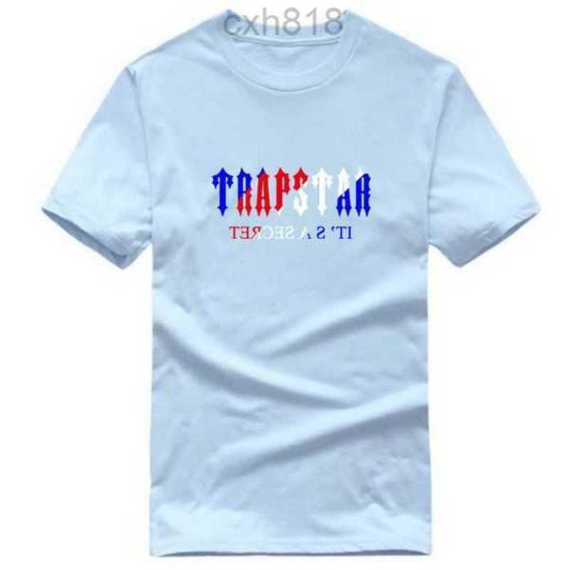 

Mens Womens Designers T Shirts Fashion Man T Shirt Trapstar Top Quality Women Tees Short Sleeve Luxe Tshirts XS-2XLSMXT, Navy blue