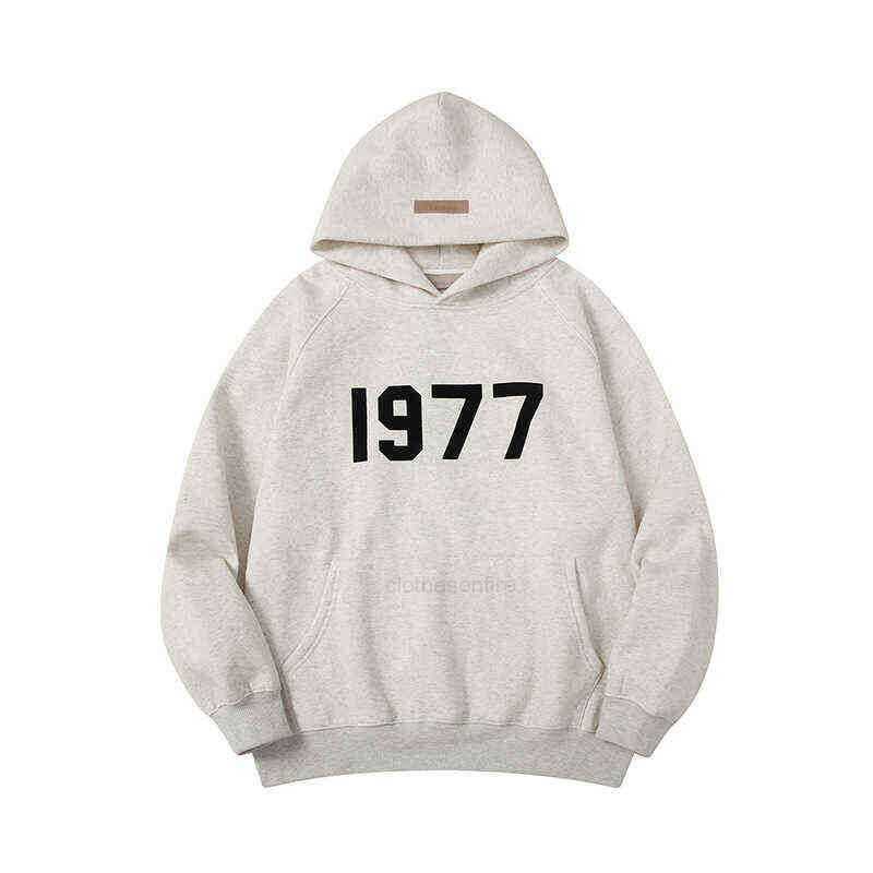 

20 24 Designer Hoodies 1977 High Street Couple Men's Sweatshirts Designers Hoodie Essentia Hooded for Mens Fog God of Multi Thread Flocking Size EUR S, Shipping fee