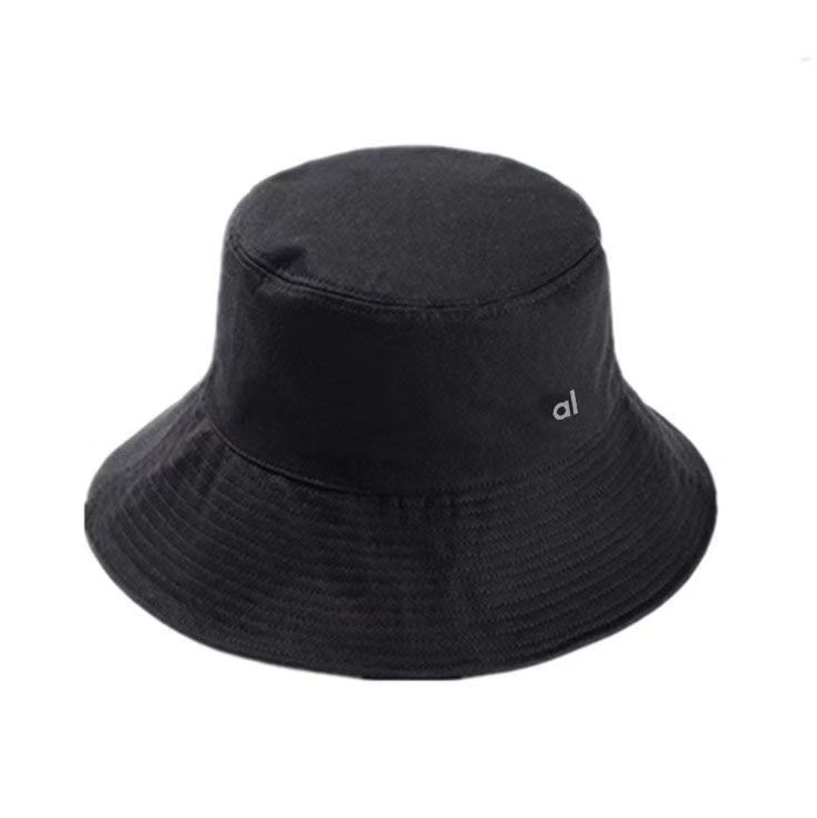

Luxury designer bucket hat alo for women high quality Solid colours yoga European American style travel sun cap, Blue