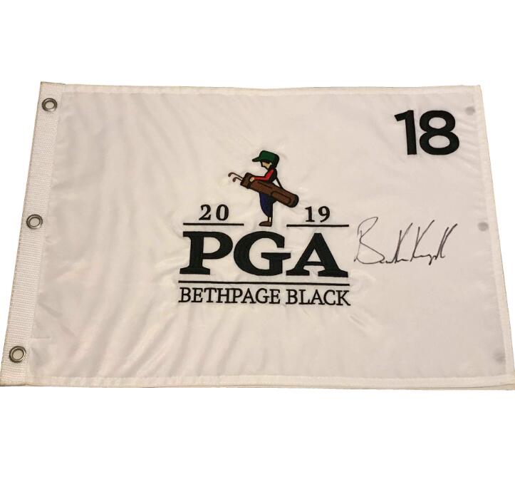 

BROOKS KOEPKA Autographed Signed signatured auto Collectable MASTERS Open golf pin flag
