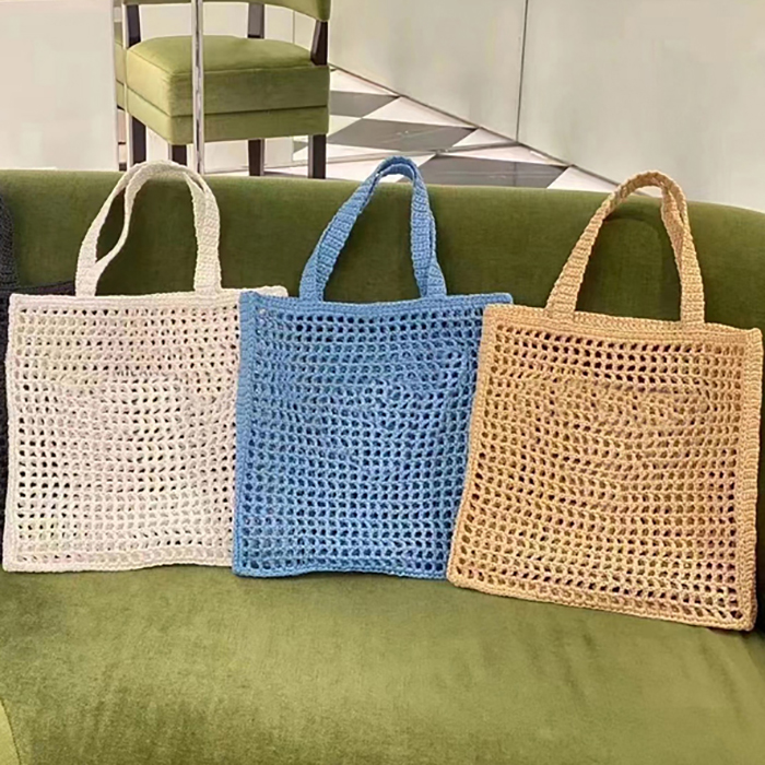 

Classic Designer tote Luxury bag wholesale Brands Hollow Letters Straw handbags Tote Fashion Paper Woven crossbody Women Shoulder Bags Summer Beach Handbag, Yellow