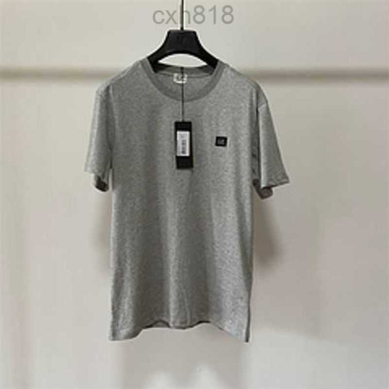 

Men's T Shirts 2023 Summer CP Men's T-shirts Pure Cotton Crewneck Short Sleeve Young Students Simple Loose Half Solid Color Tshirt TopXCAC, Orange-red