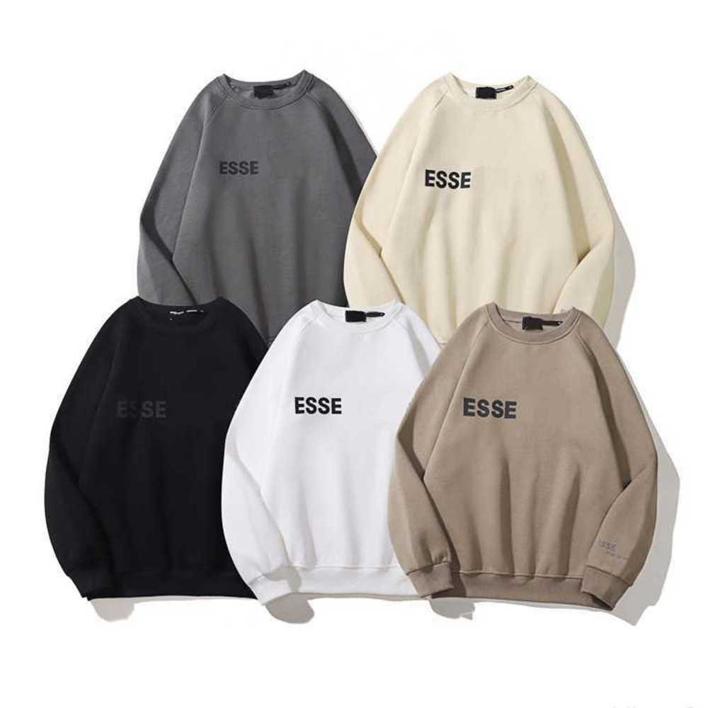 

Fashion Ess Designer Hoody hoodie FOG double line ESS2023 new men's and women's round neck sweater flocking lovers loose plush pullover 27, Shipping fee