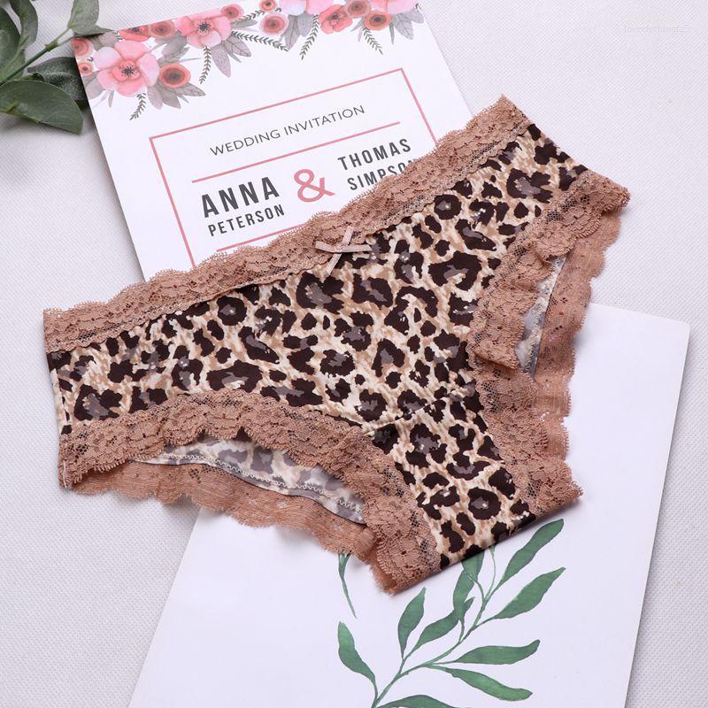 

Women's Panties Sexy Leopard For Women Underwear Lace Briefs Seamless Underpants Female G-Strings Thongs Lingerie Women's T-Back Bragas, Khaki