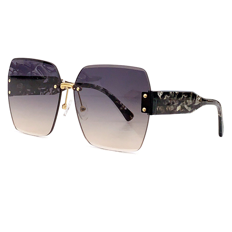 

Oversize Sunglasses for Women 2023 New Acetate Rimless Sunglass UV400 Outdoor Driving Traveling Beach Summer Accessories Oculos