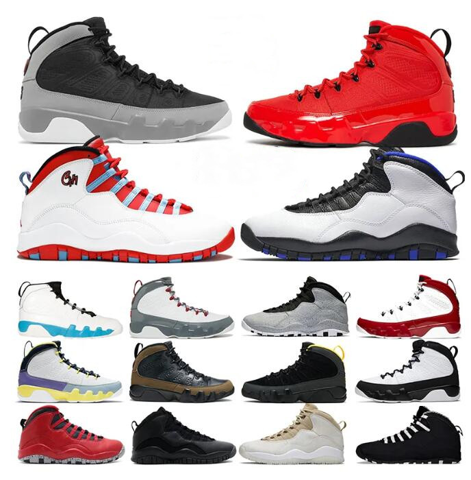 

Mens Jumpman 9 10 Basketball Shoes 10s Trainers Bulls Powder Blue Fire Red 9s University Gold Stealth Cement Steel Grey 10th Anniversary Ovo Black Retro Sneakers 40-47, 15