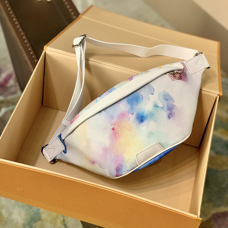 

Designer waist bag Luxury mens sling bag 44CM Genuine leather Crossbody bag Delicate knockoff waist pouch bag With Box YL307, M20587