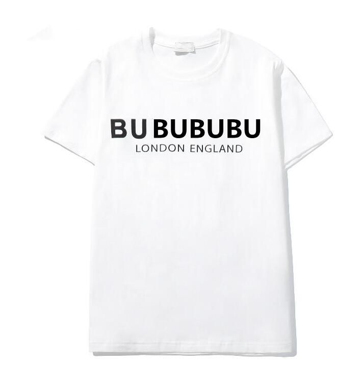 

Famous Mens High Quality T Shirt Letter Print Round Neck Short Sleeve Black White Fashion Men Women Tees