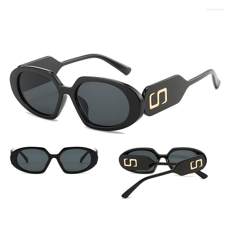 

Sunglasses Wholesale Fashion Vintage Ladies Oval Small Frame Sun Glasses Women Men Shades Ins Style Candy Color Sunnies
