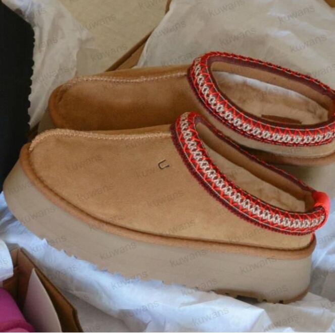 

Womens Tazz Slippers Fur Slides Classic Ultra Mini Platform Boot Tasman Slip-on Les Petites Suede Wool Blend Comfort Winter Designer Booties size 35-44, Color 1