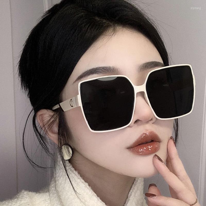 

Sunglasses Korean Version Of Square For Women 2023 Round Face Thin Retro High-grade