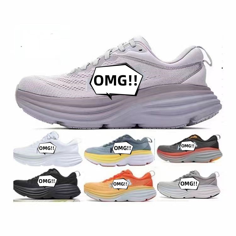

bondi ho ka 8 running shoes for men women hokas Black White Summer Song Shark Grey Goblin Blue Harbor Mist Real Teal mens trainers outdoor sports sneak Y6vT#, #16
